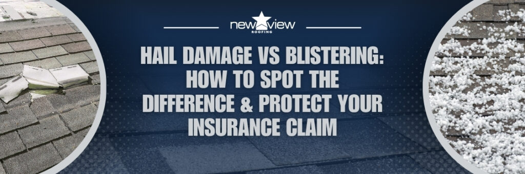 Hail Damage vs Blistering - New View Roofing