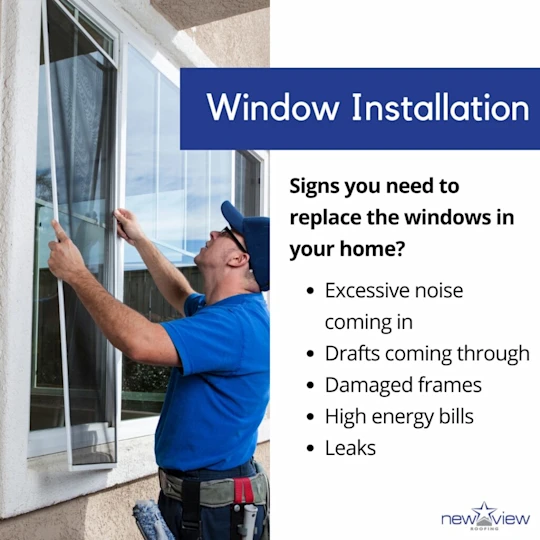 Window Installation with New View Roofing