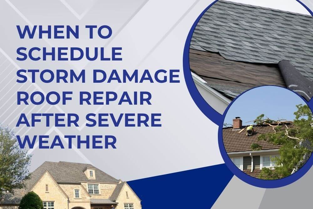 storm damage repair - When to Schedule Storm Damage Roof Repair After Severe Weather - Newview Roofing