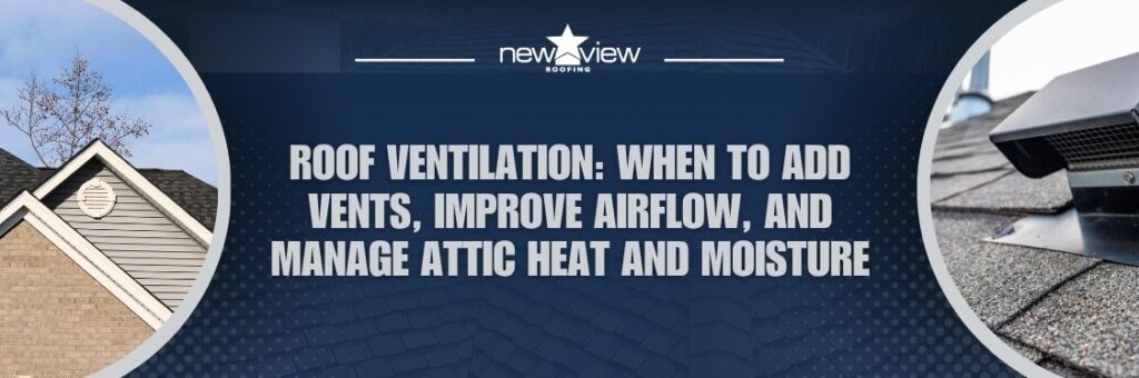 Adding Roof Ventilation - Roof Ventilation When to Add Vents, Improve Airflow, and Manage Attic Heat and Moisture - New View Roofing